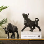ToroArte Bull Sculpture | Nordic Design | Resin Figure Modern | 35 cm / 26 cm
