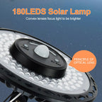 SolarHalo | 228 LED Solar Ceiling Lamp | 360° Light Angle | With Remote Control & Motion Sensor | 4400mAh Battery