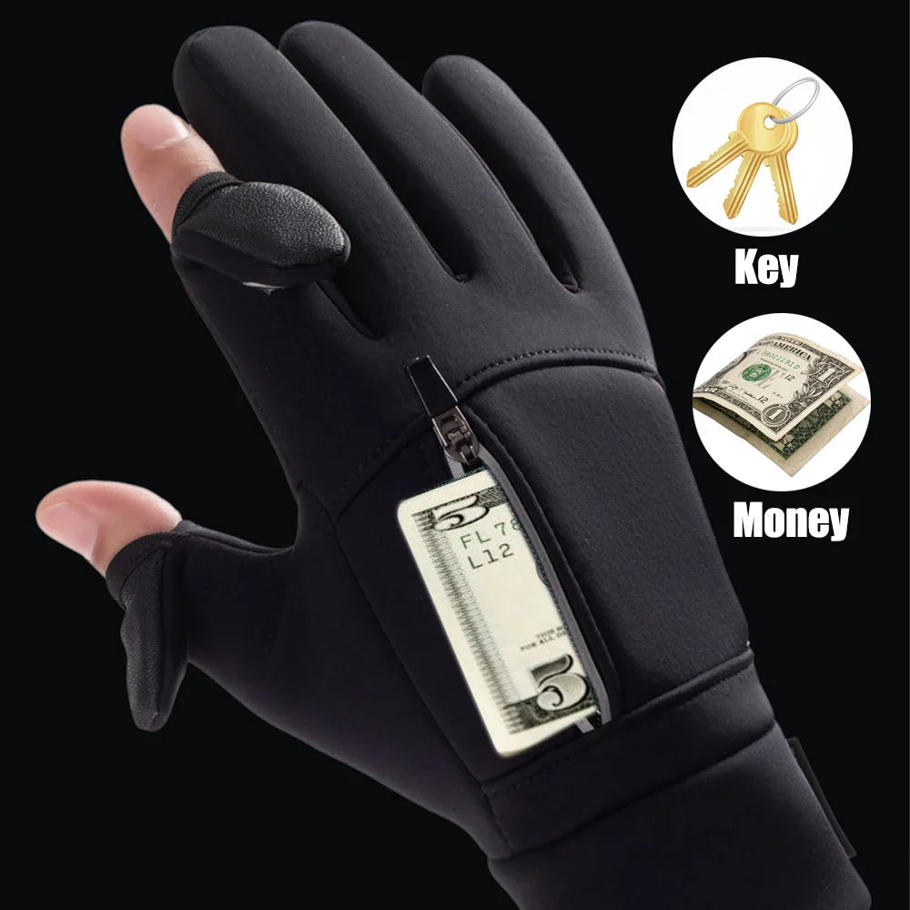FrostGrip | Winter gloves with foldable fingertips | Waterproof, Windproof & Touchscreen-compatible | M–XL