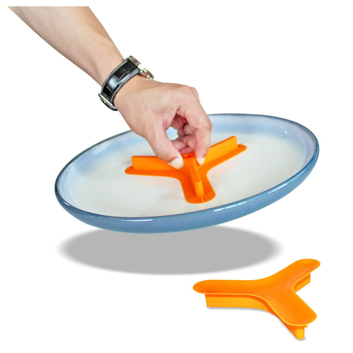 Food-Grade Silicone 3-Compartment Food Separator