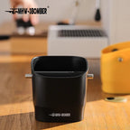 0.9–1.2 l Espresso knock box, detachable knock bar and non-slip base, square coffee grounds waste, barista desktop accessories