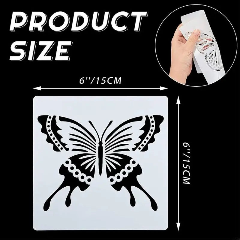 FloraCraft Wings | Butterfly Stencil Set | 16 Designs for Creative DIY Projects