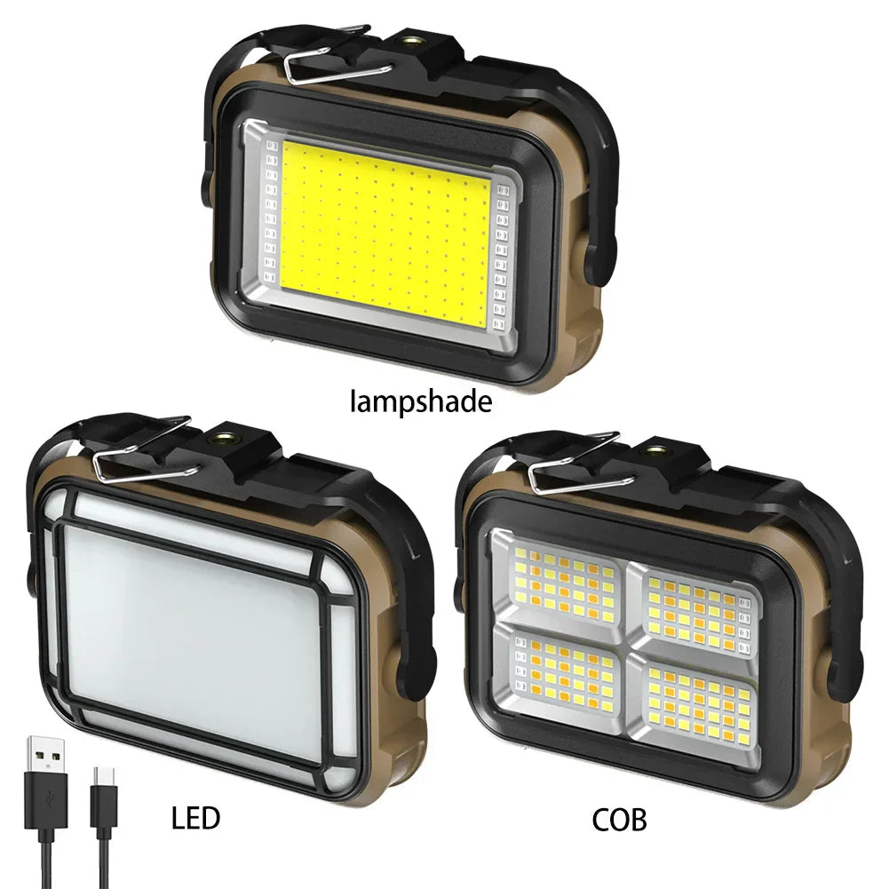 LumoLite Pro | Solar-powered Work Light | 3 Lighting Modes | Compact & Flexible