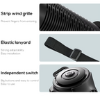 Portable USB Car Seat Fan with Adjustable Headrest Strap