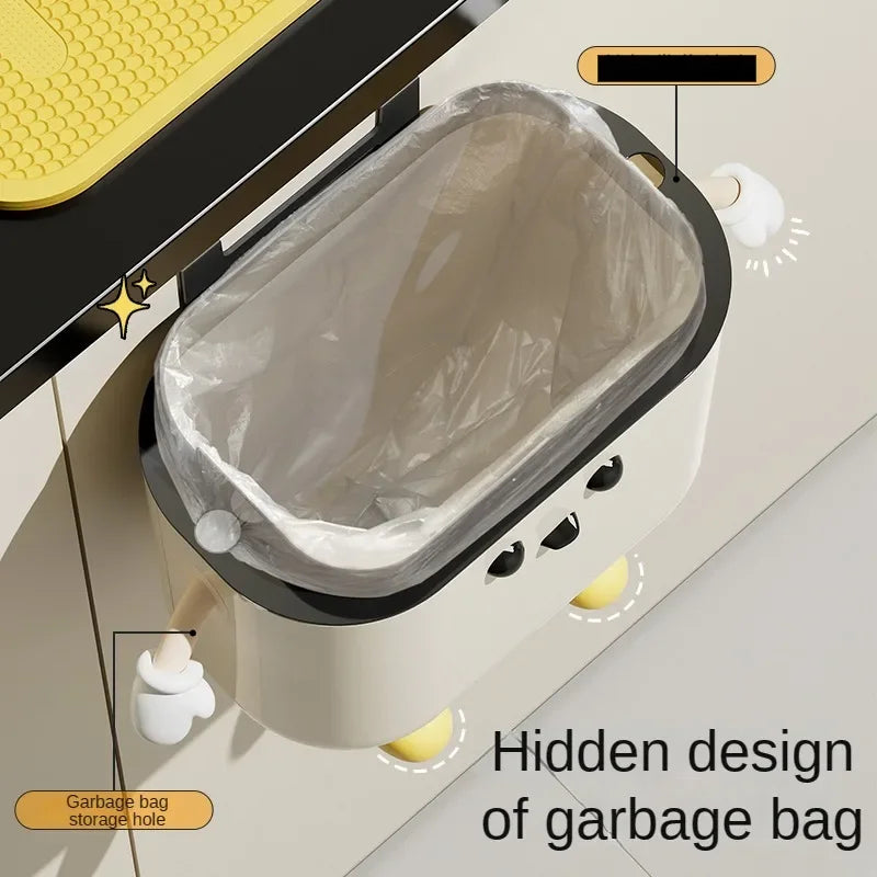 Surprised Face Hanging Trash Can
