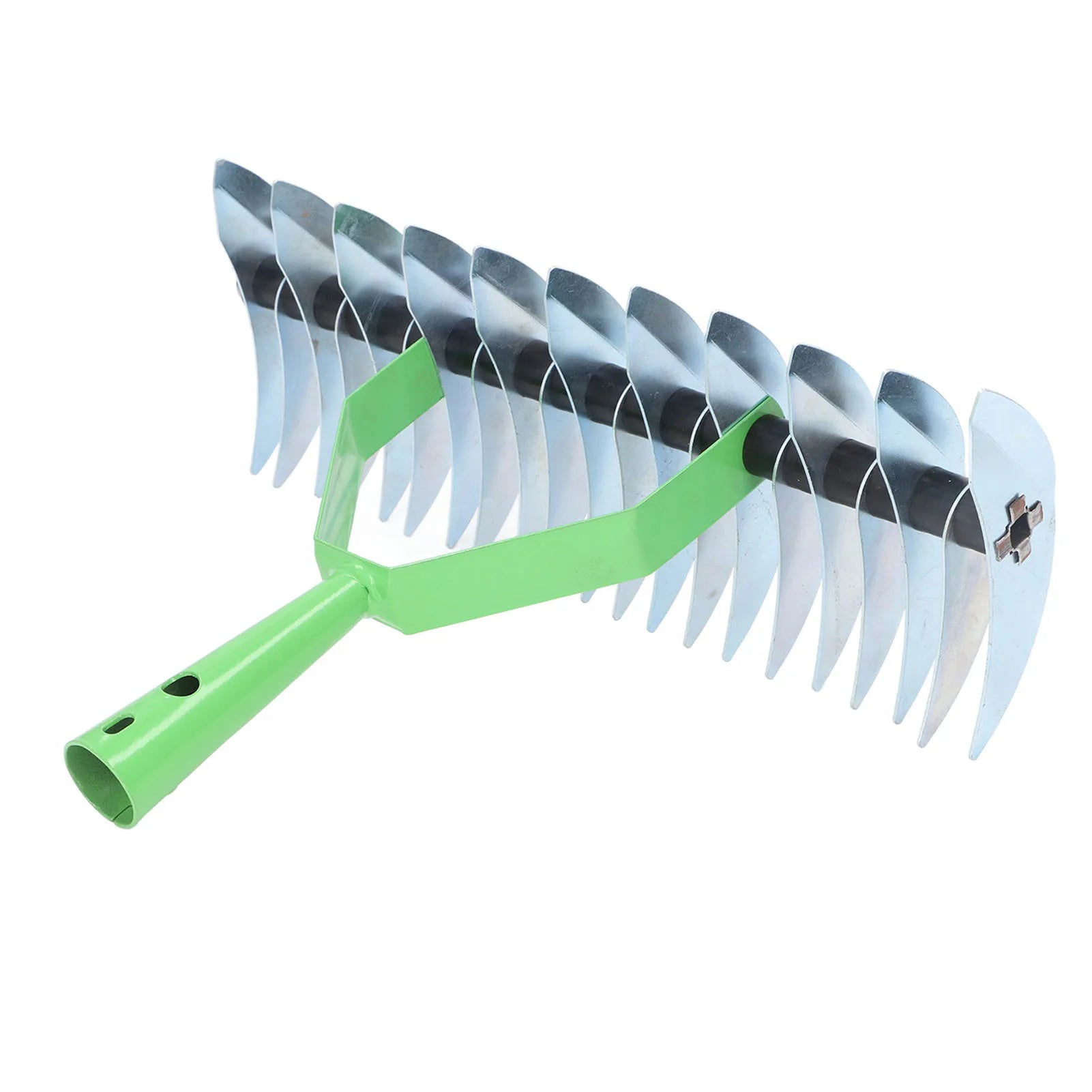 RasenPro Rake Head | Lawn Scarifier Stainless Steel | Curved Tines | For Moss, Leaves & Soil Care