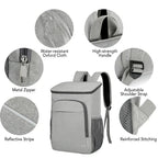 FrostoPak Cooler Backpack 30L | Leakproof & Insulated | For Camping, Hiking & Picnics | Oxford Fabric