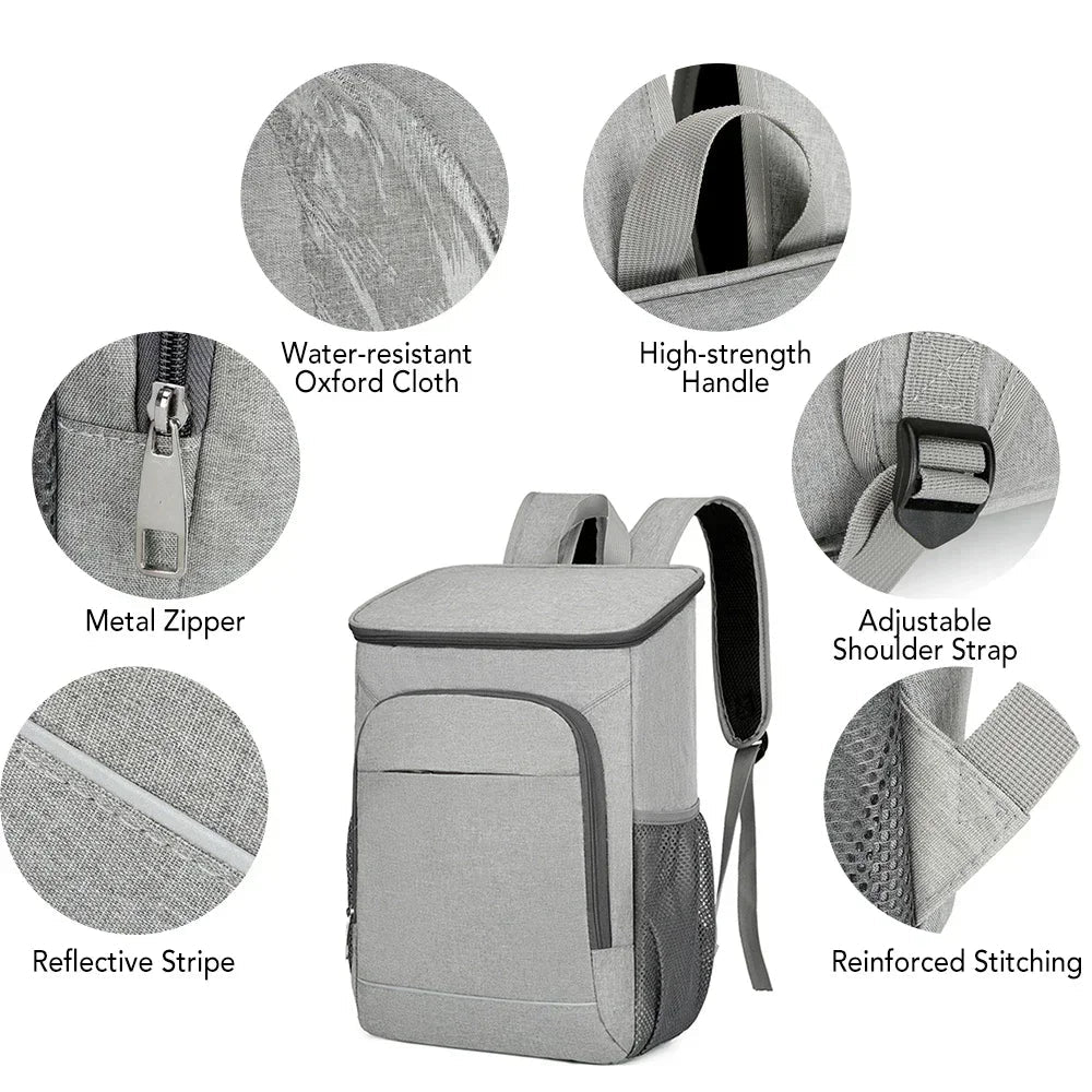 FrostoPak Cooler Backpack 30L | Leakproof & Insulated | For Camping, Hiking & Picnics | Oxford Fabric