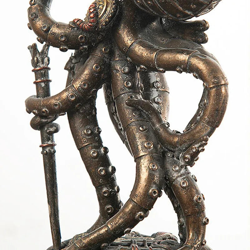Steampunk Octopus Mechanical Traveler Figurines Home Decors