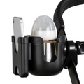 Universal Stroller Cup and Phone Holder with Secure Anti-Slip Grip