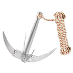 AquaGripX Folding Anchor for Boats | Robust Grip Hook with Rope | Foldable & Rustproof | For Kayak, Canoe & Fishing Accessories