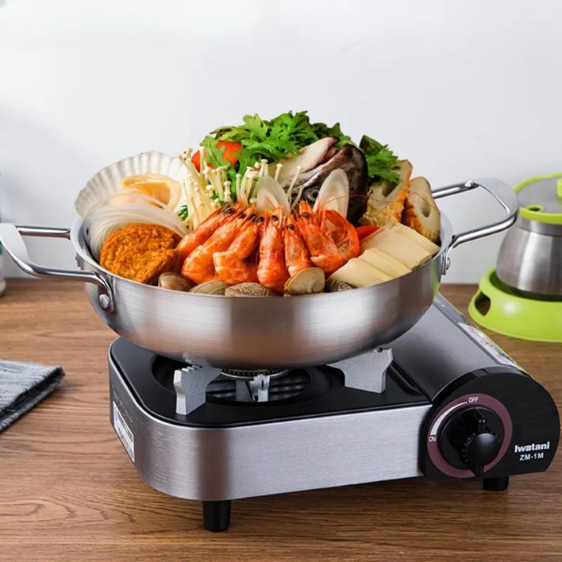 GastroPan – Stainless Steel Sauce & Paella Pan with Handle