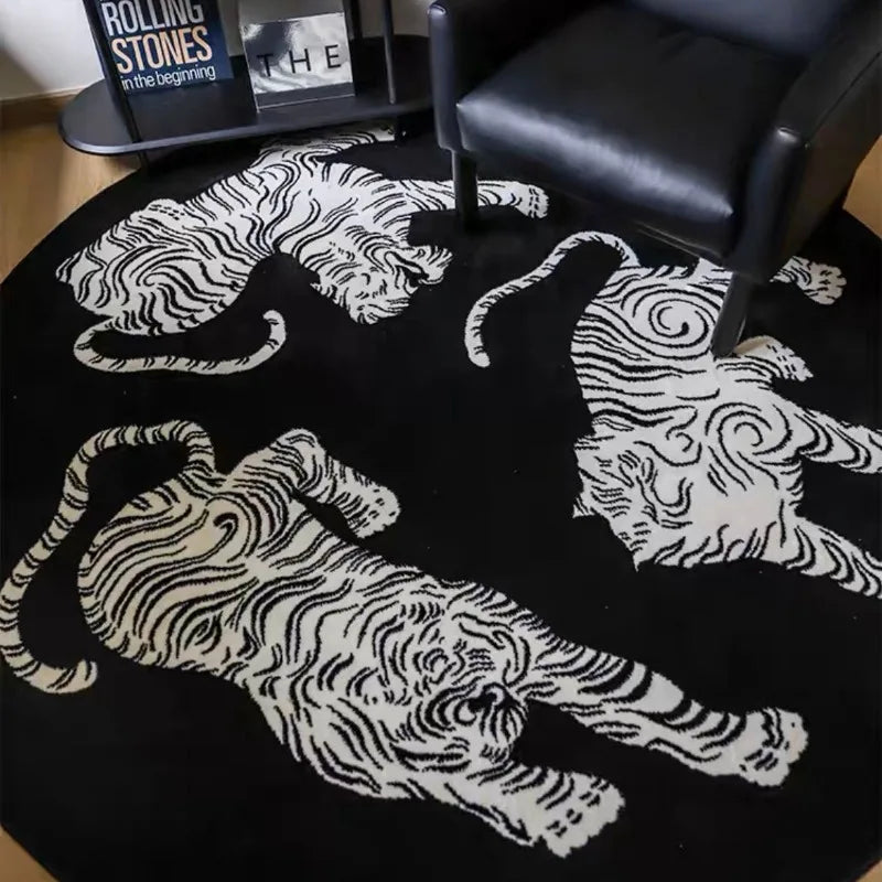 Ink Brush Tiger Rug