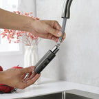 AquaStream Luxe – Adjustable Kitchen Faucet with Hand Shower