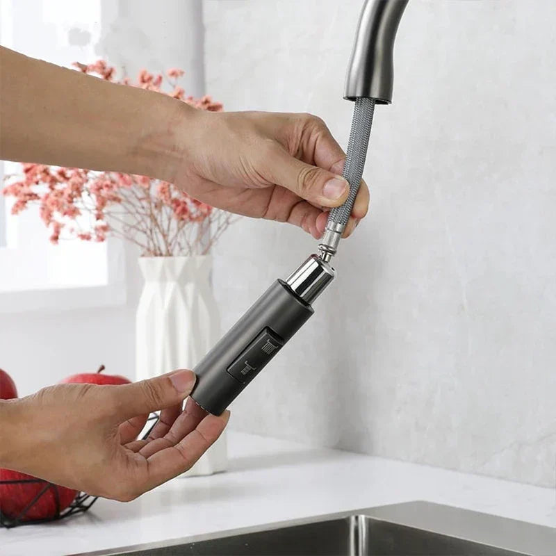 PureFlow - Kitchen Tap with Retractable Hand Shower