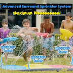 AquaRush Water Slide | Inflatable Water Slide with Sprinkler Function | For Garden & Outdoor | Summer Fun for Kids