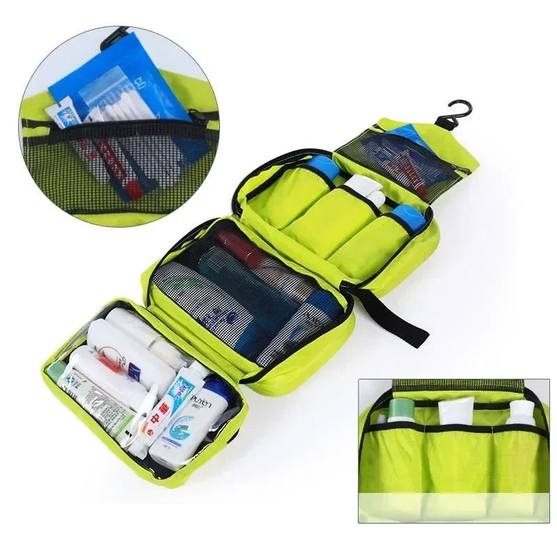 Hanging Toiletry Bag NOMERA TravelHang | With Hooks & Compartments | Waterproof & Foldable | For Women & Men