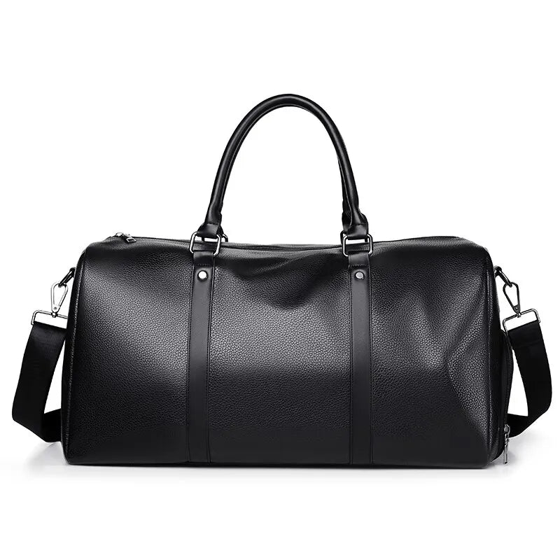 Travel bag Ravemo Roadster | Retro sports bag made of waterproof PU | 44×33×21 cm | For short trips, training & motorcycling