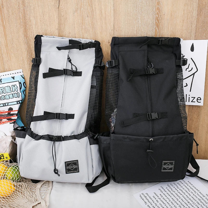 Dog backpack for outdoor & travel breathable