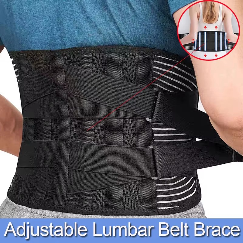 Lower Back Brace for Lumbar Support, Adjustable Orthopedic Back Belt