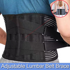 Lower Back Brace for Lumbar Support, Adjustable Orthopedic Back Belt