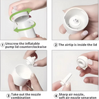 Portable Mini Air Pump with Rechargeable SOS Light for Camping and Outdoor Use