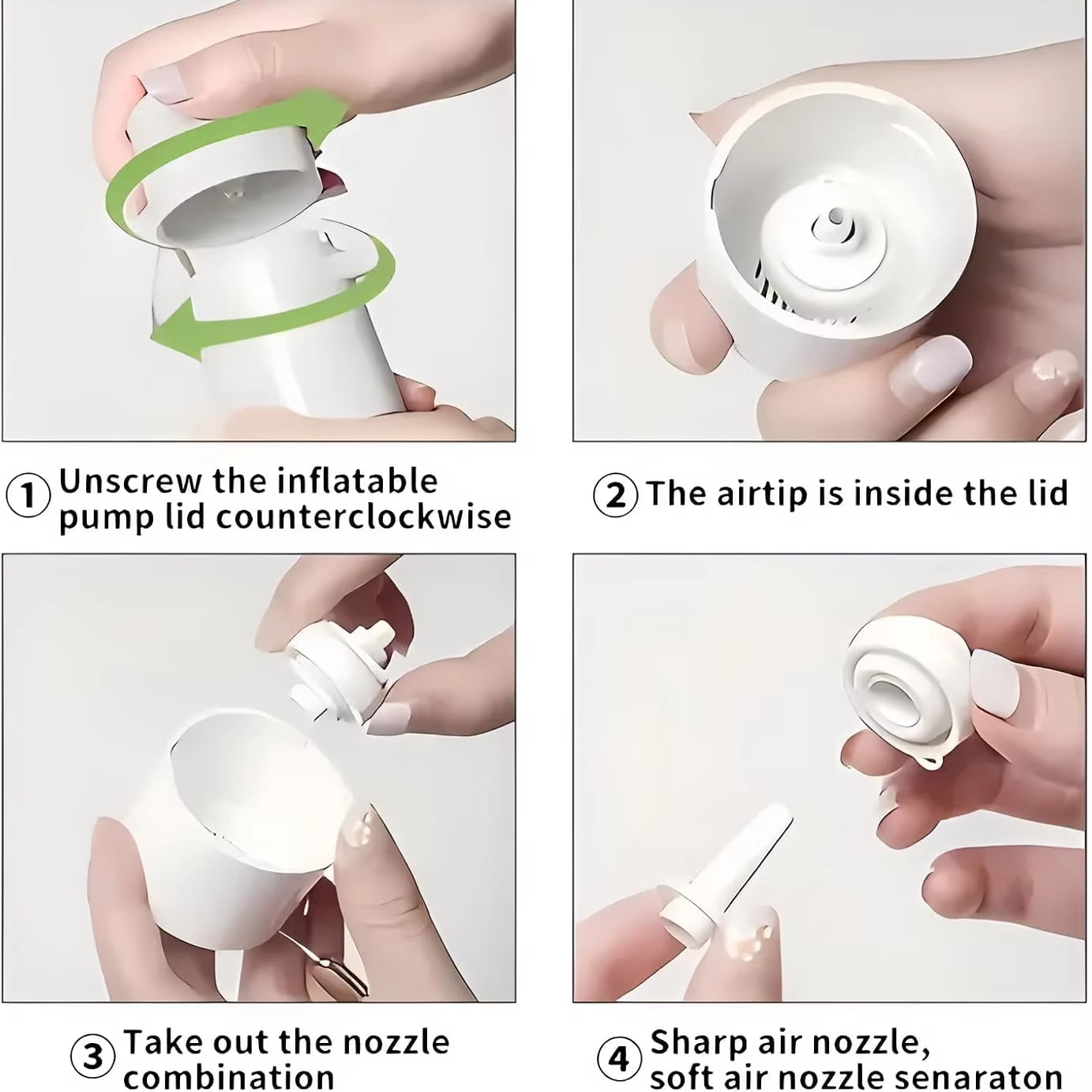 Portable Mini Air Pump with Rechargeable SOS Light for Camping and Outdoor Use