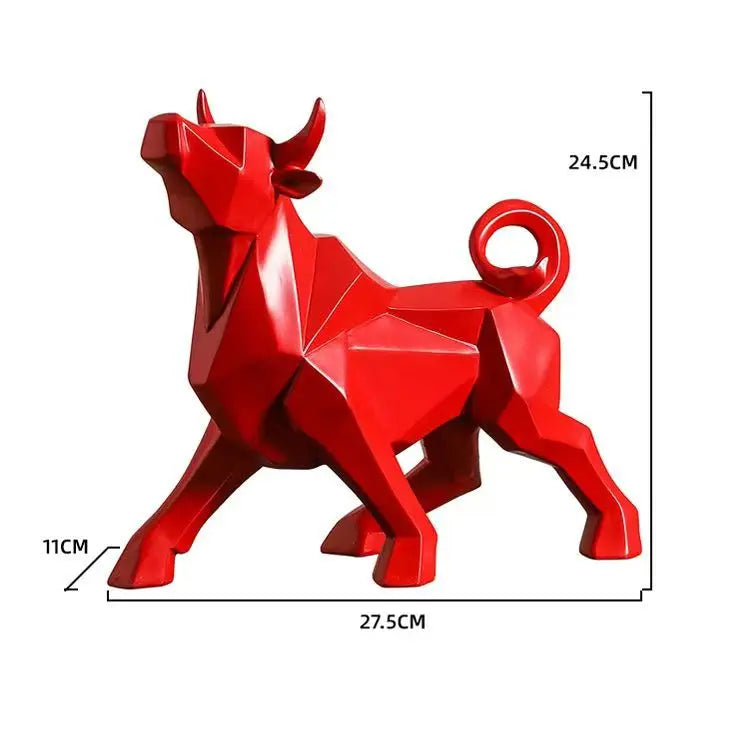 ToroArte Bull Sculpture | Nordic Design | Resin Figure Modern | 35 cm / 26 cm