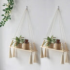 BohoString - Macramé Wooden Wall Piece