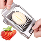 Egg Slicer SchnittMeister | Stainless Steel Cutting Wires | For Egg, Cheese & Mushrooms | Robust Aluminum Housing