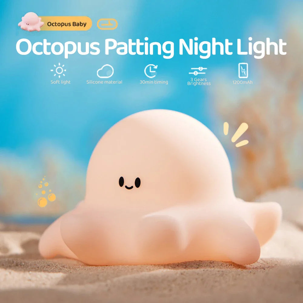 LumiSoft LED Night Light | Soft Silicone | Extra Long Battery Life | USB Rechargeable