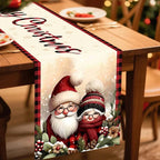 FestiLoom Christmas Table Runner | "Merry Christmas" Design | 100% Polyester | Festive Decor for Christmas & New Year 2025/2026