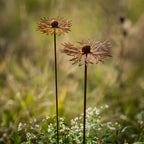FLORUSTA Garden Stake Bluebonnet | Rust Look Metal | Rustic Garden Decor