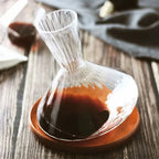 Crystal Glass Rotating Wine Decanter 1L