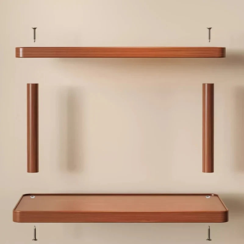 BambuCasa 2-tier wooden shelf