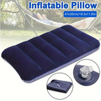 Inflatable Travel and Camping Pillow, Foldable Air Cushion 18.5 x 11.8 in