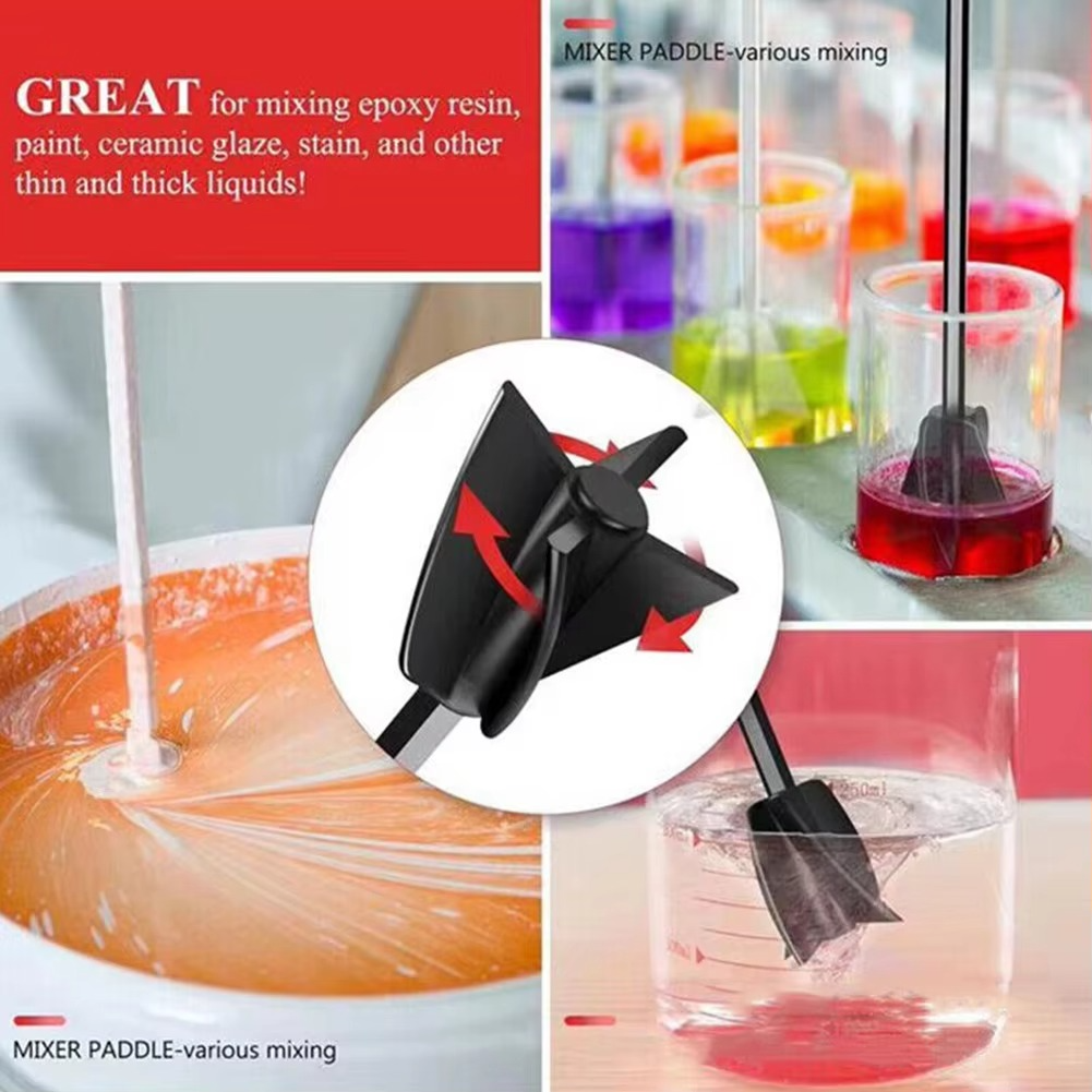 Ultimate Drill-Mounted Resin and Paint Mixer Attachment