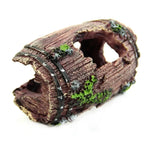 Aquavinto Aquarium Deco Barrel | Realistic & Non-Toxic | Hiding Place for Fish | 6x9cm Resin
