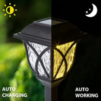 2-Pack Solar-Powered LED Garden Lights for Pathway and Landscape