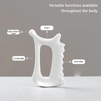 White Ceramic Guasha Scraping Board for Full Body Massage and Lymphatic Drainage