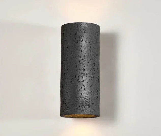 Industrial Wall Lamp with Cement Finish