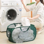 Laundry Basket Faltix | Pop-Up Design | With Side Pocket & Reinforced Frame | Single or with Double Separation