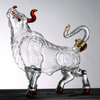 Artistic Bull Glass Decanter