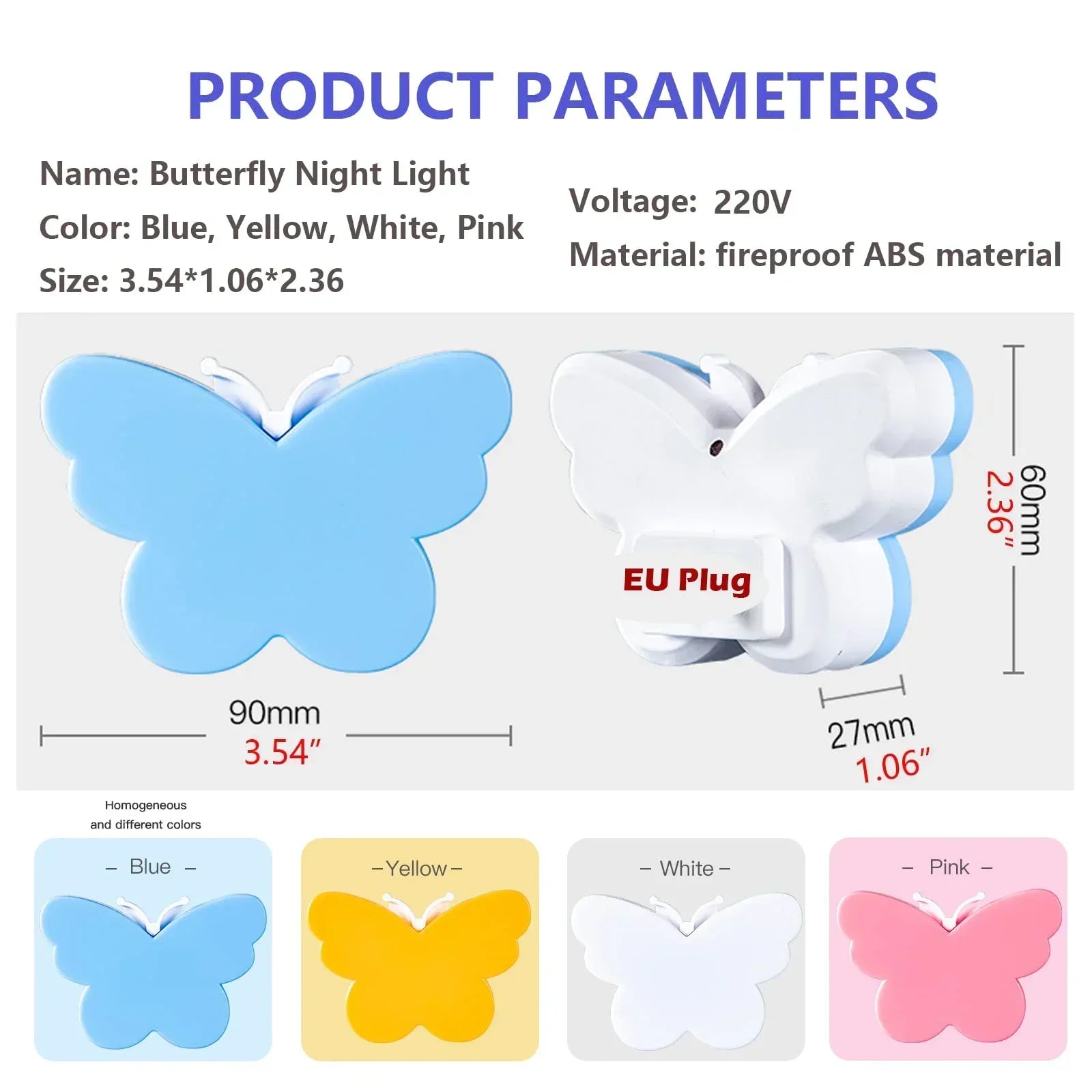 GlowEase LED Night Light | Automatic Light Sensor | Warm White Comfort Light