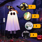 Glow Ghost SpookyShine | LED Hanging Ghosts | Halloween Decoration | Indoor & Outdoor | 1/2/3 Pieces