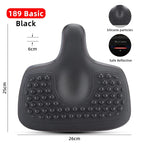 Wide Ergonomic Bike Saddle – Comfortable Saddle with Shock Absorption for City and Mountain Bikes