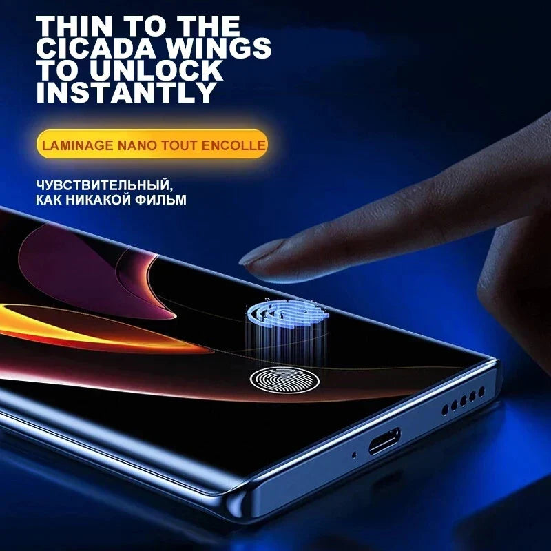 Matt ceramic privacy screen protectors for Samsung