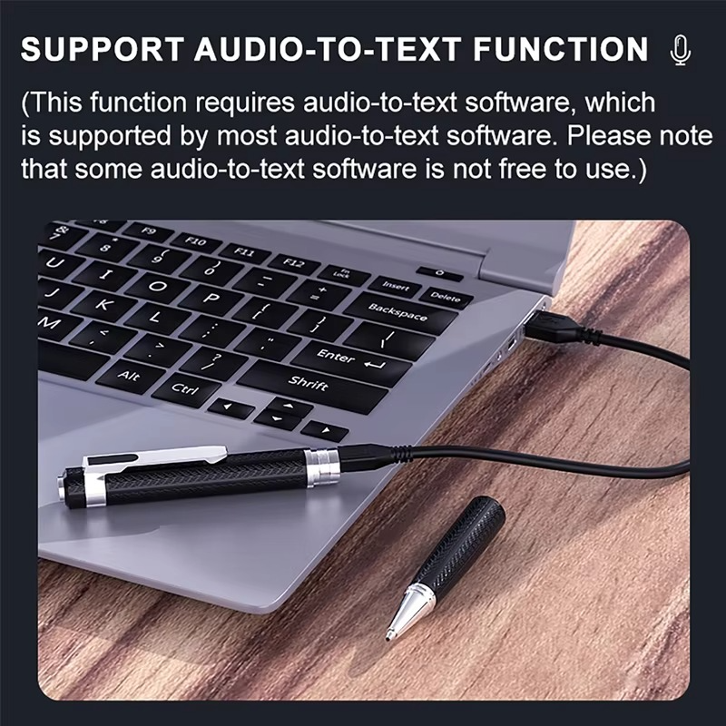 Portable Digital Voice Recorder and MP3 Player with High-Quality Audio, Multiple Storage Options
