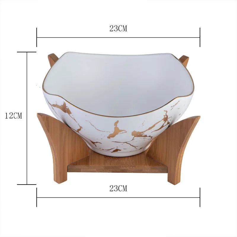Marble Salad Bowl