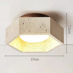 Wabi Sabi Travertine LED Ceiling Lamp